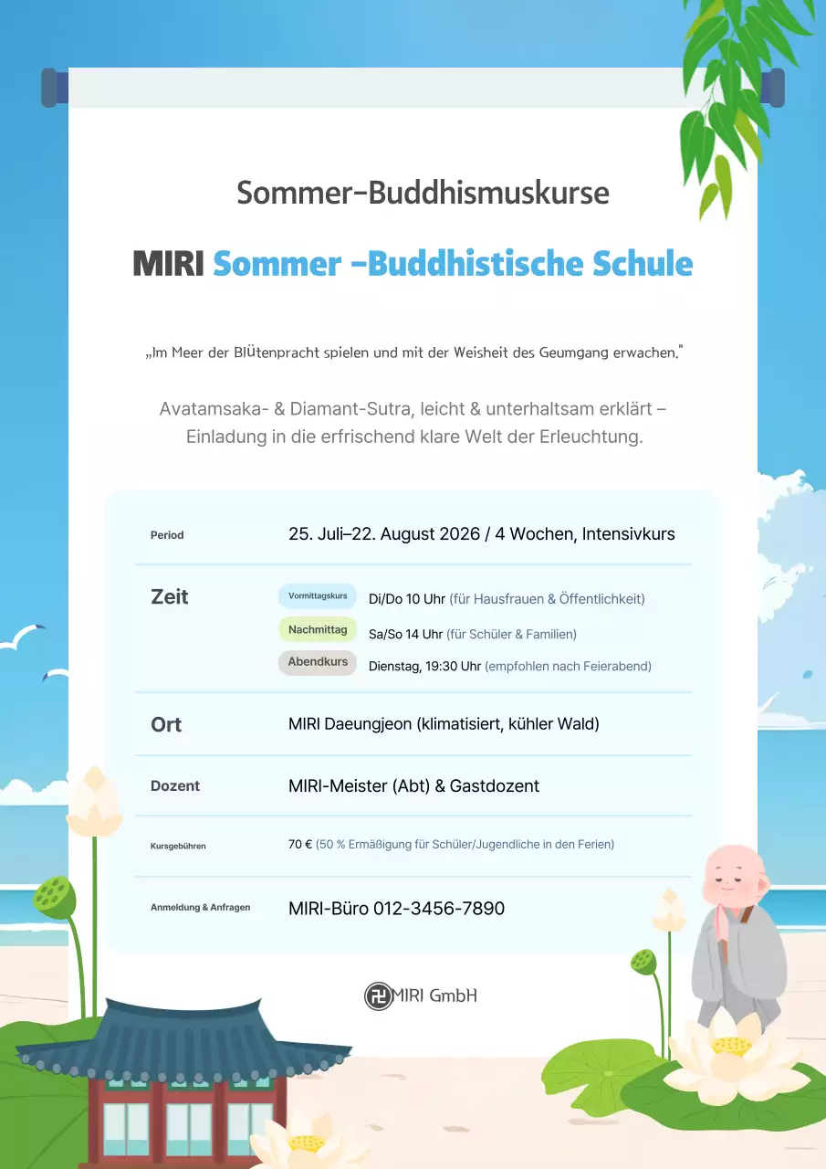 Sky Blue Clean Education Guide Promotion