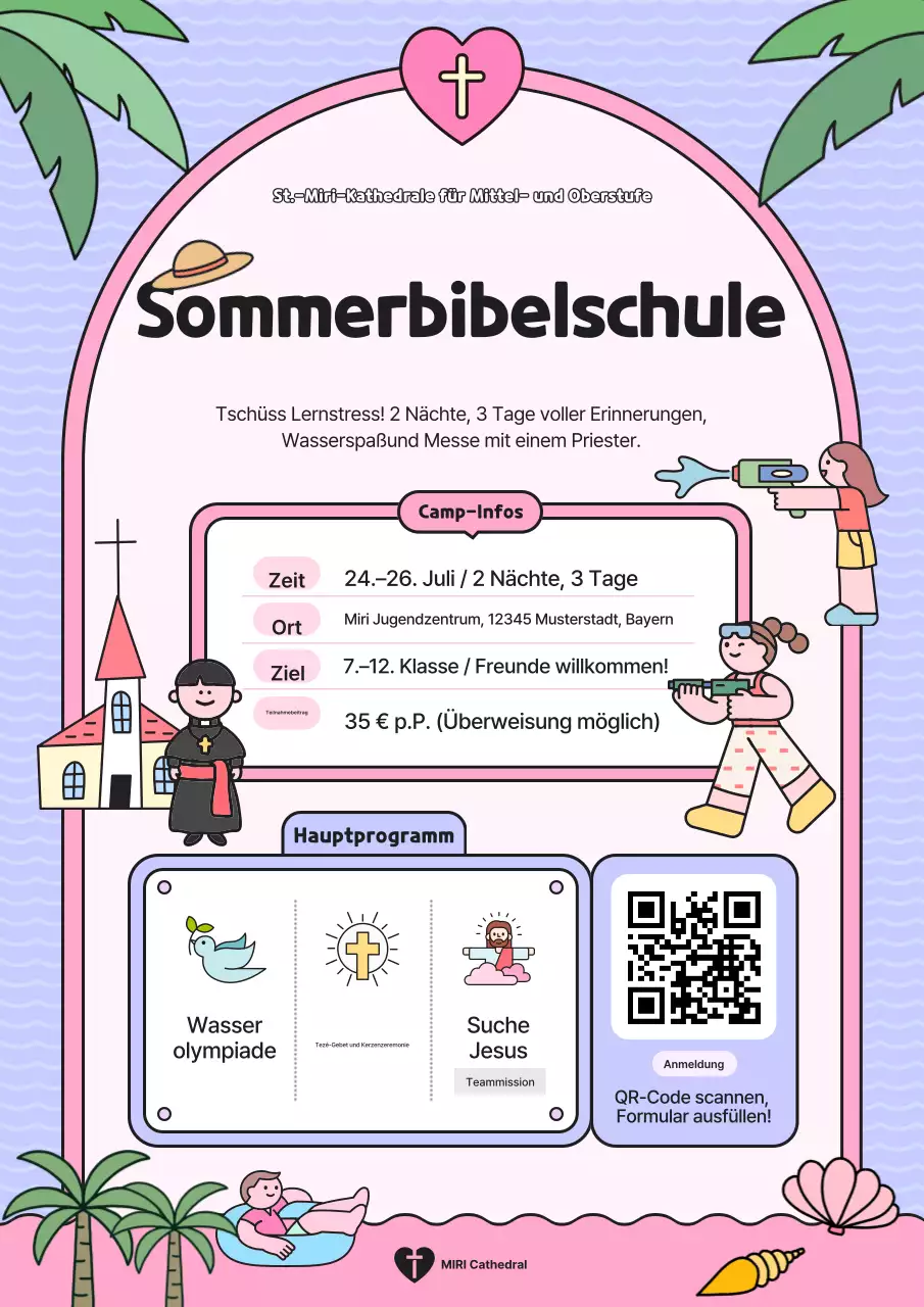 Yeon Boras süße Sommerschulwerbung