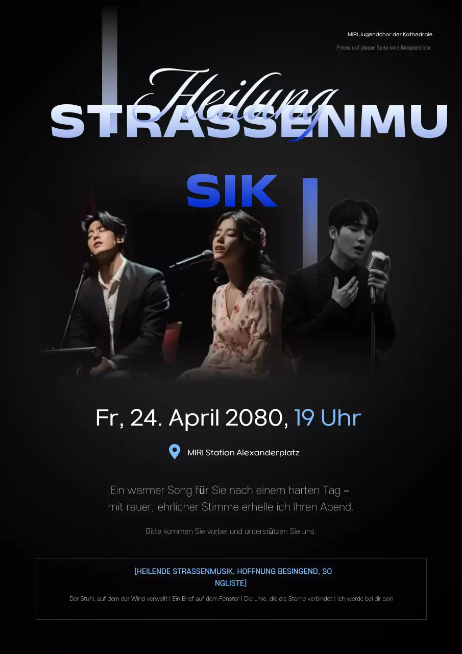 Förderung von Aufführungen moderner schwarzer Musik