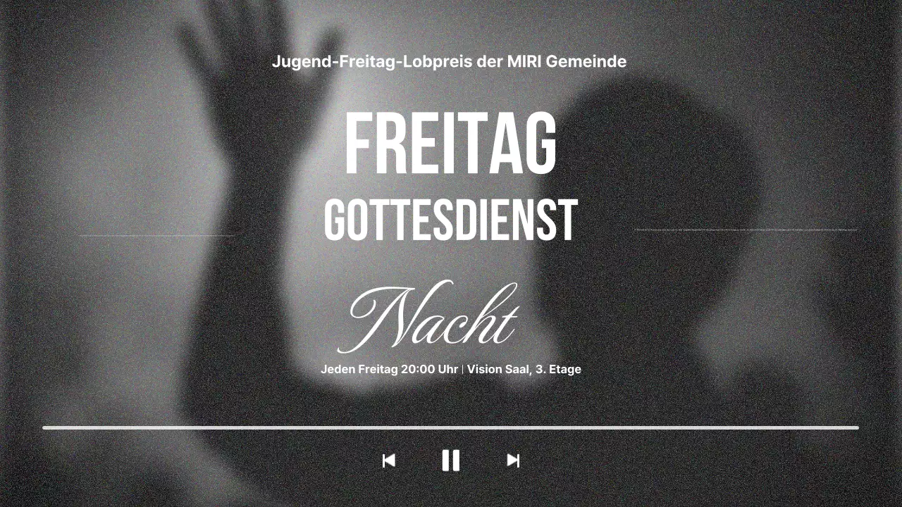 Klassischer Gottesdienstführer in Schwarz-Weiß