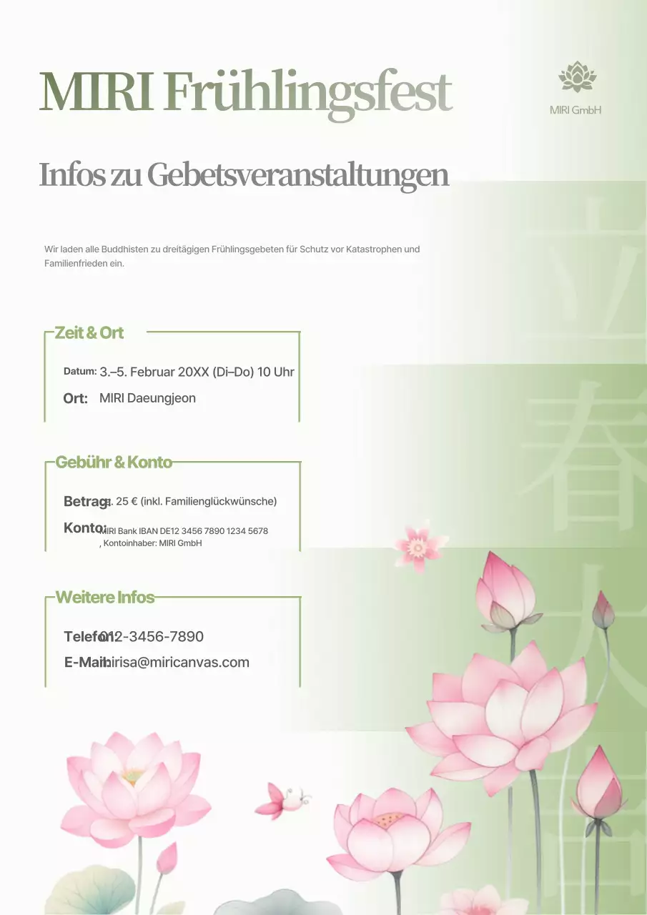 Informationen zu traditionellen Neujahrsveranstaltungen