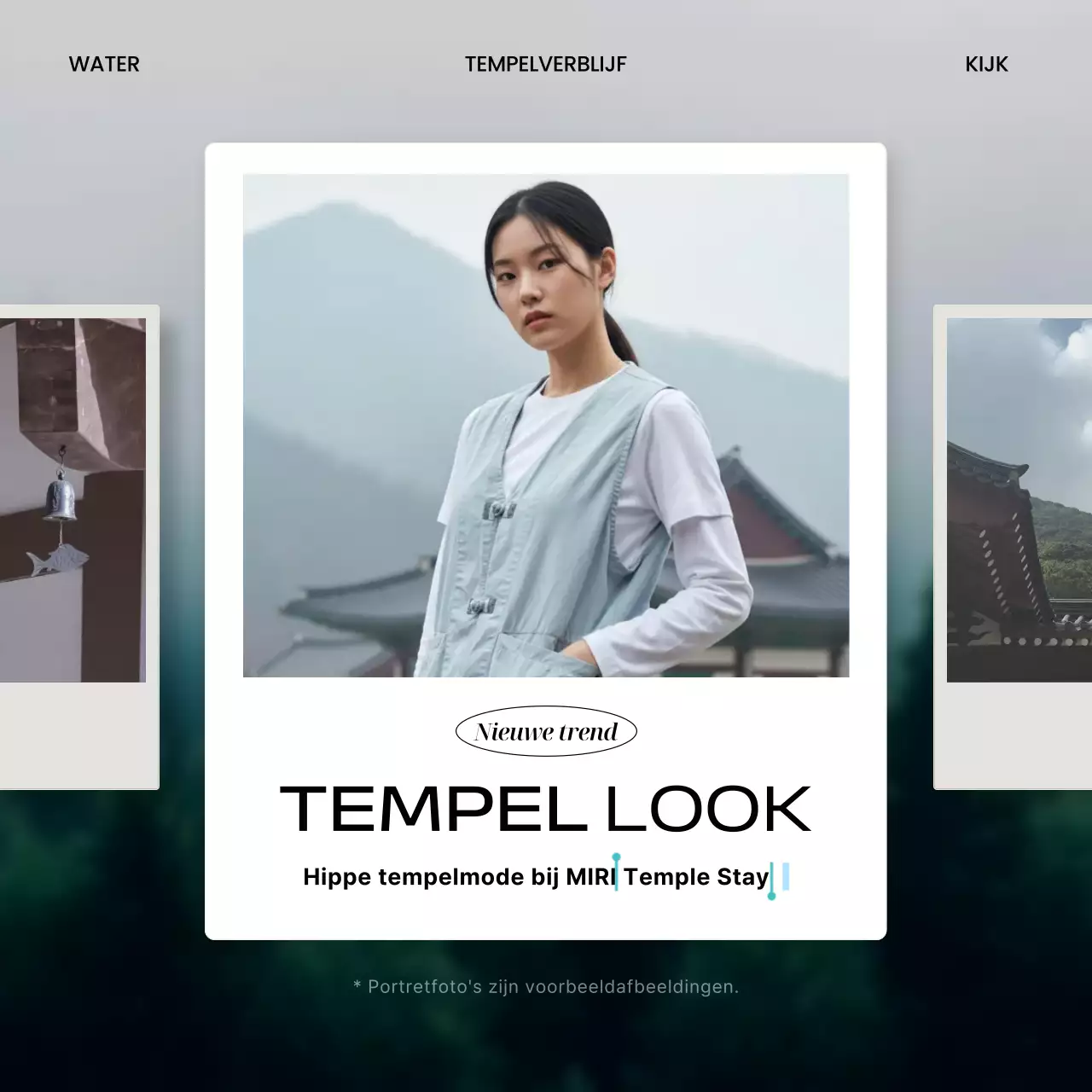 Grijze moderne mode-advertentie