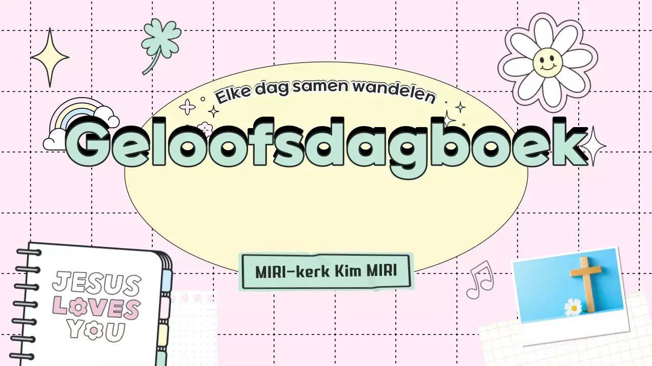 Roze Baby Geloof Dagboek