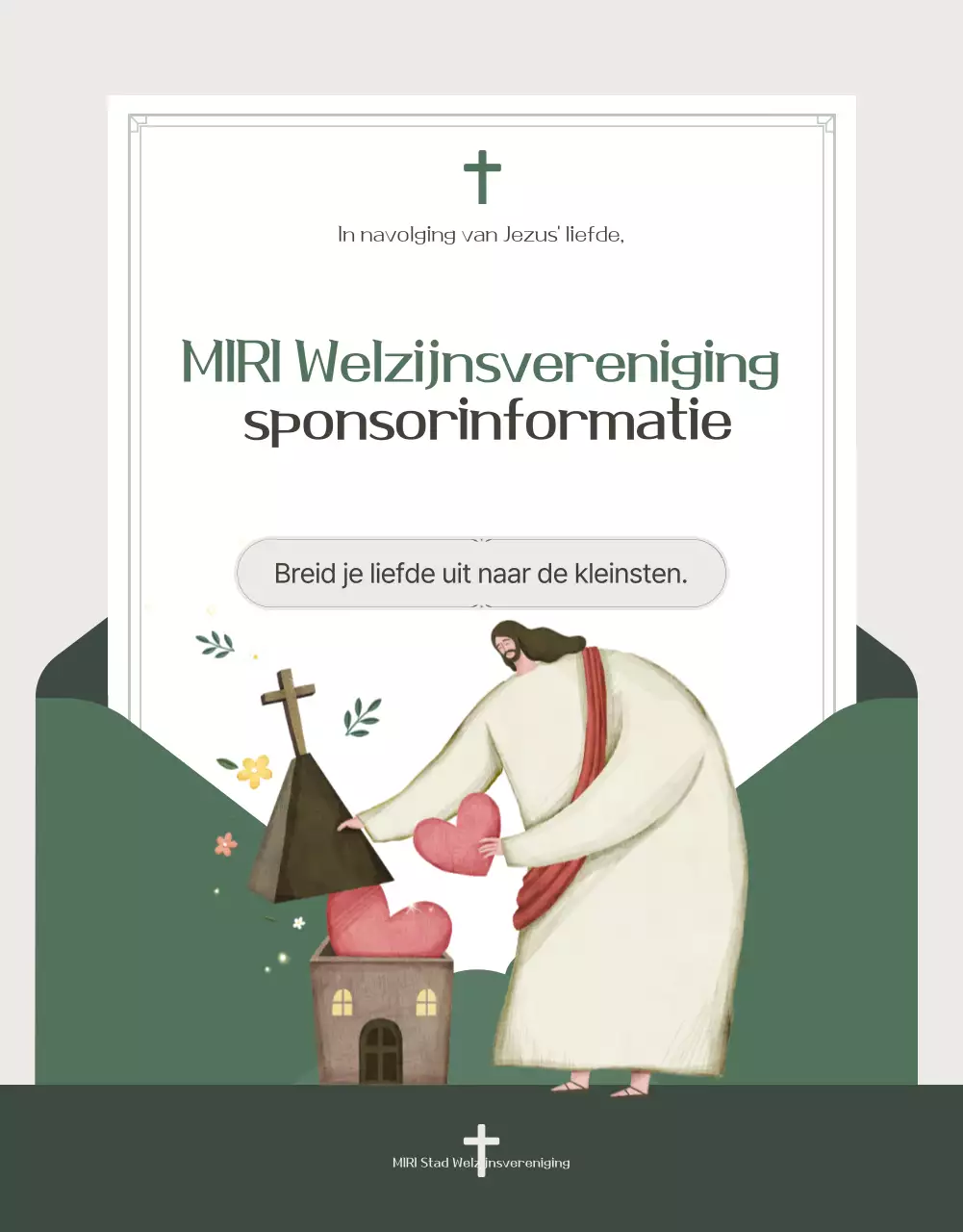 Beige Simple Sponsorgids