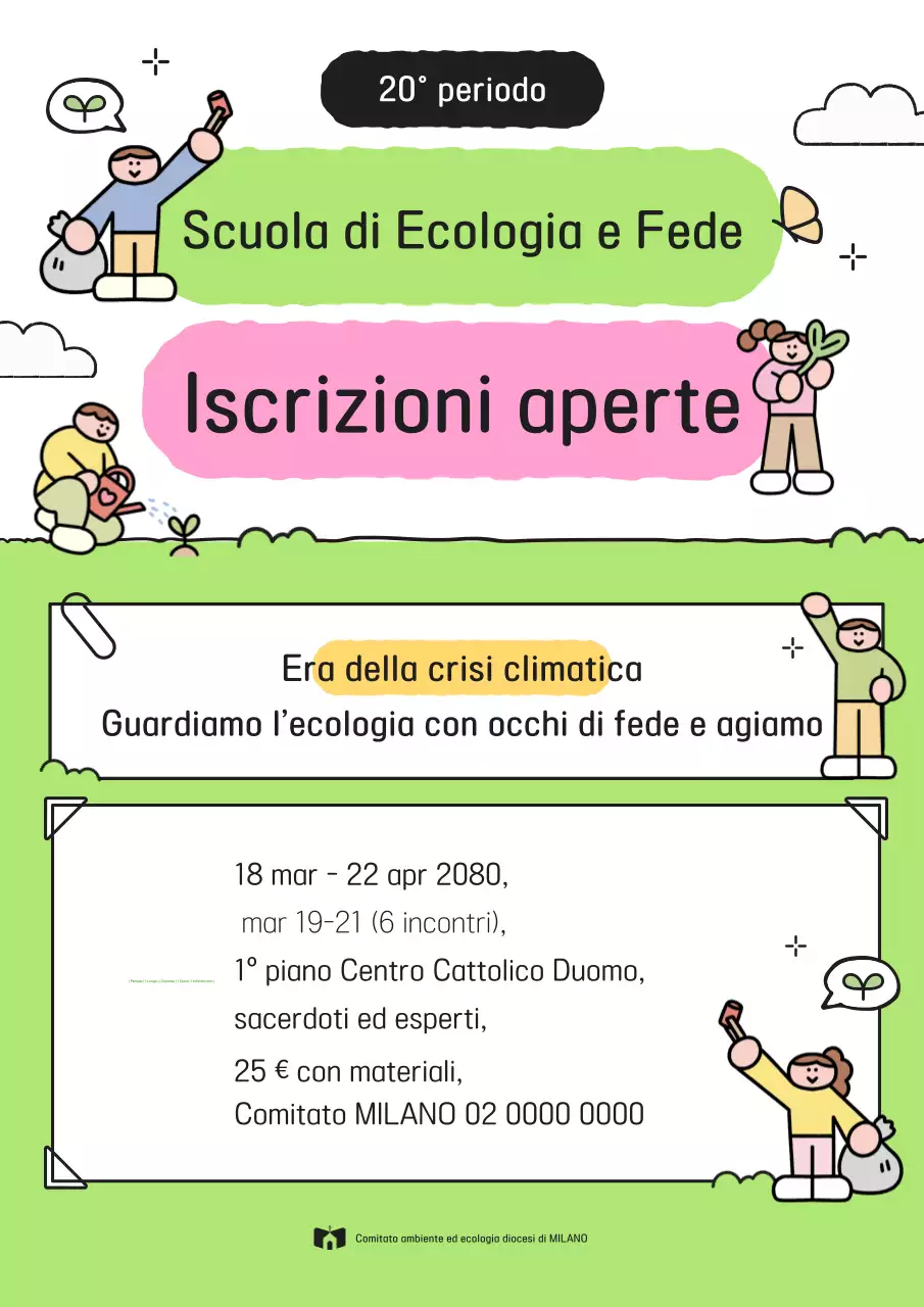 Reclutamento per un ambiente verde e accogliente