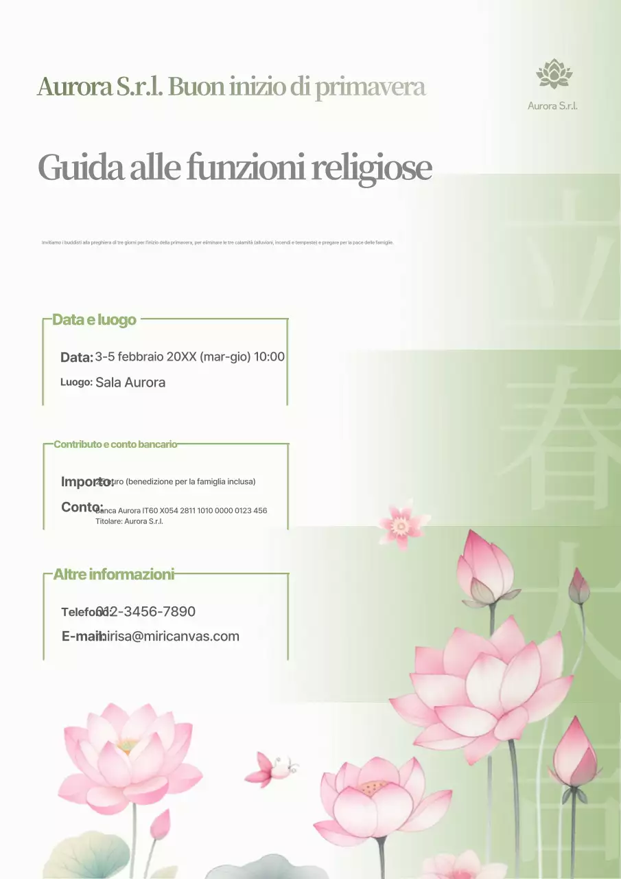 Informazioni sugli eventi tradizionali di Capodanno