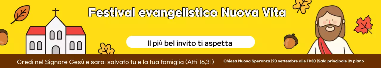 Invito al festival dell'evangelizzazione semplice arancione