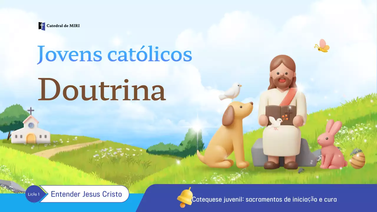 Educação Religiosa para Bebês Azul-Céu