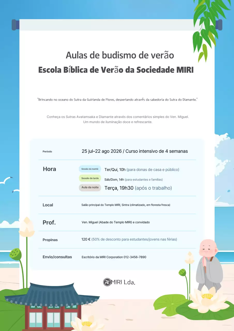 Promoção do Guia Educacional Sky Blue Clean