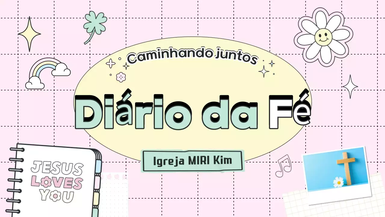 Diário Rosa da Fé para Bebês