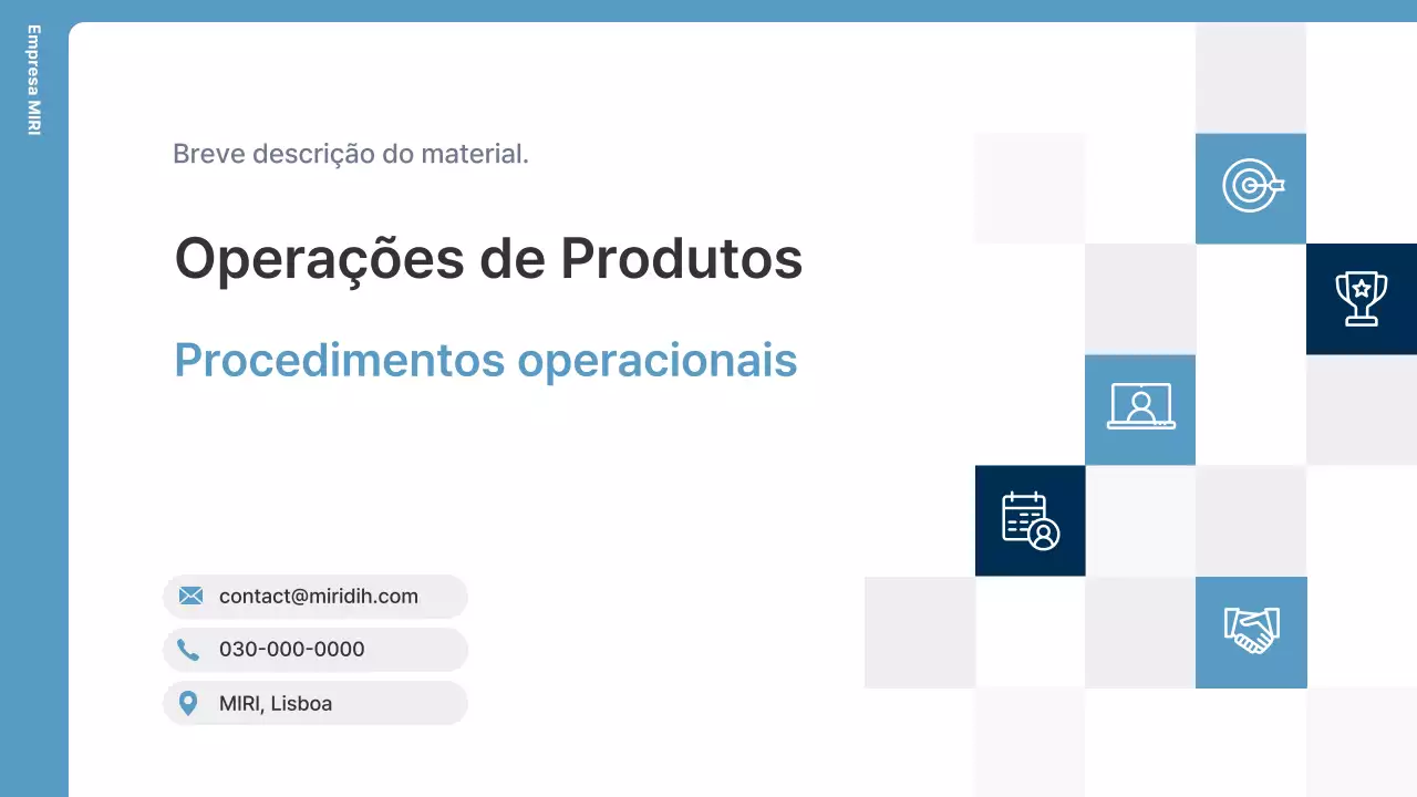 Descrição das Operações da Organização Blue Modern