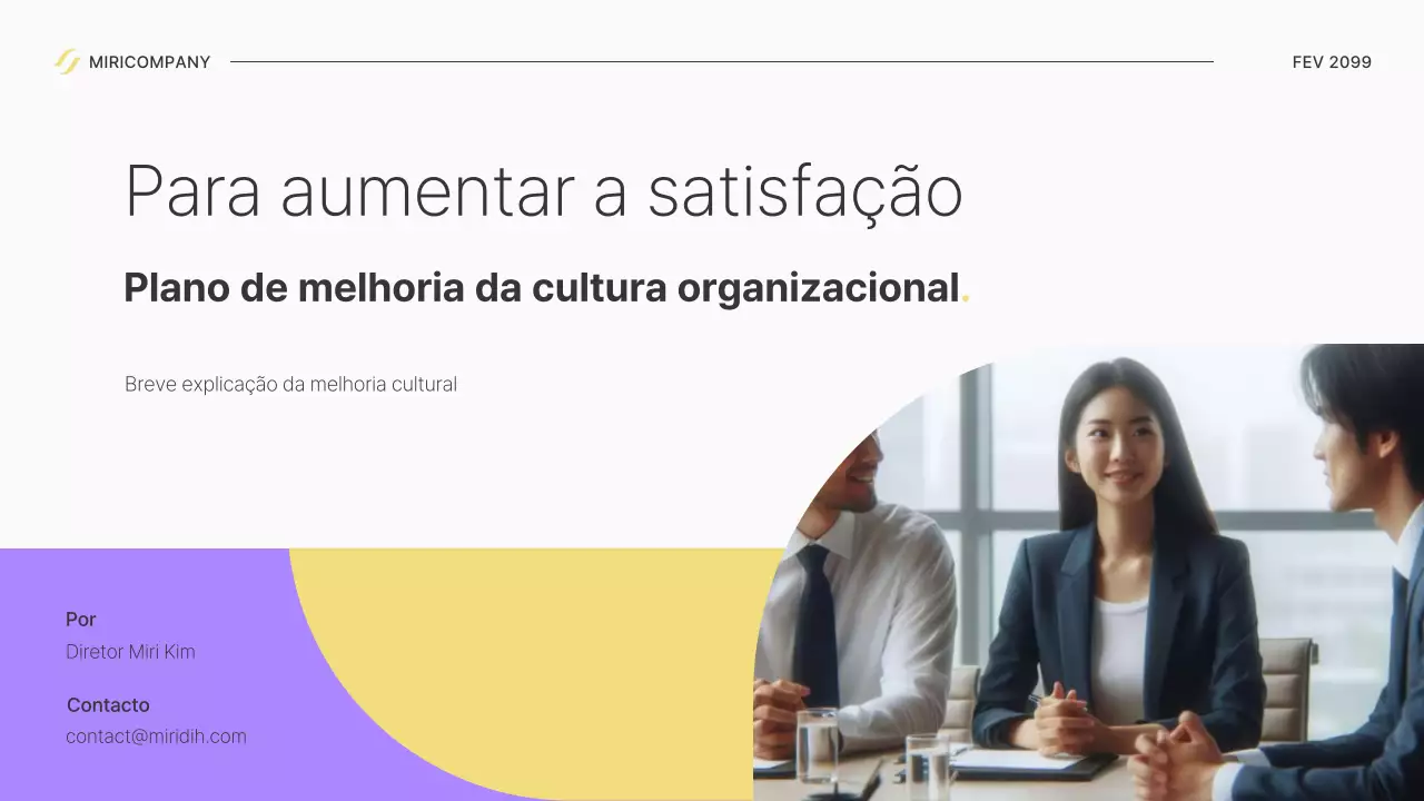 Explicação sobre a melhoria da cultura organizacional moderna em tons de bege.