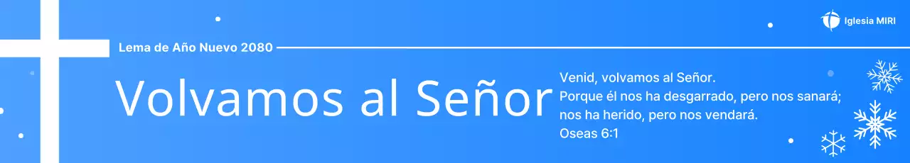 Guía religiosa sencilla azul