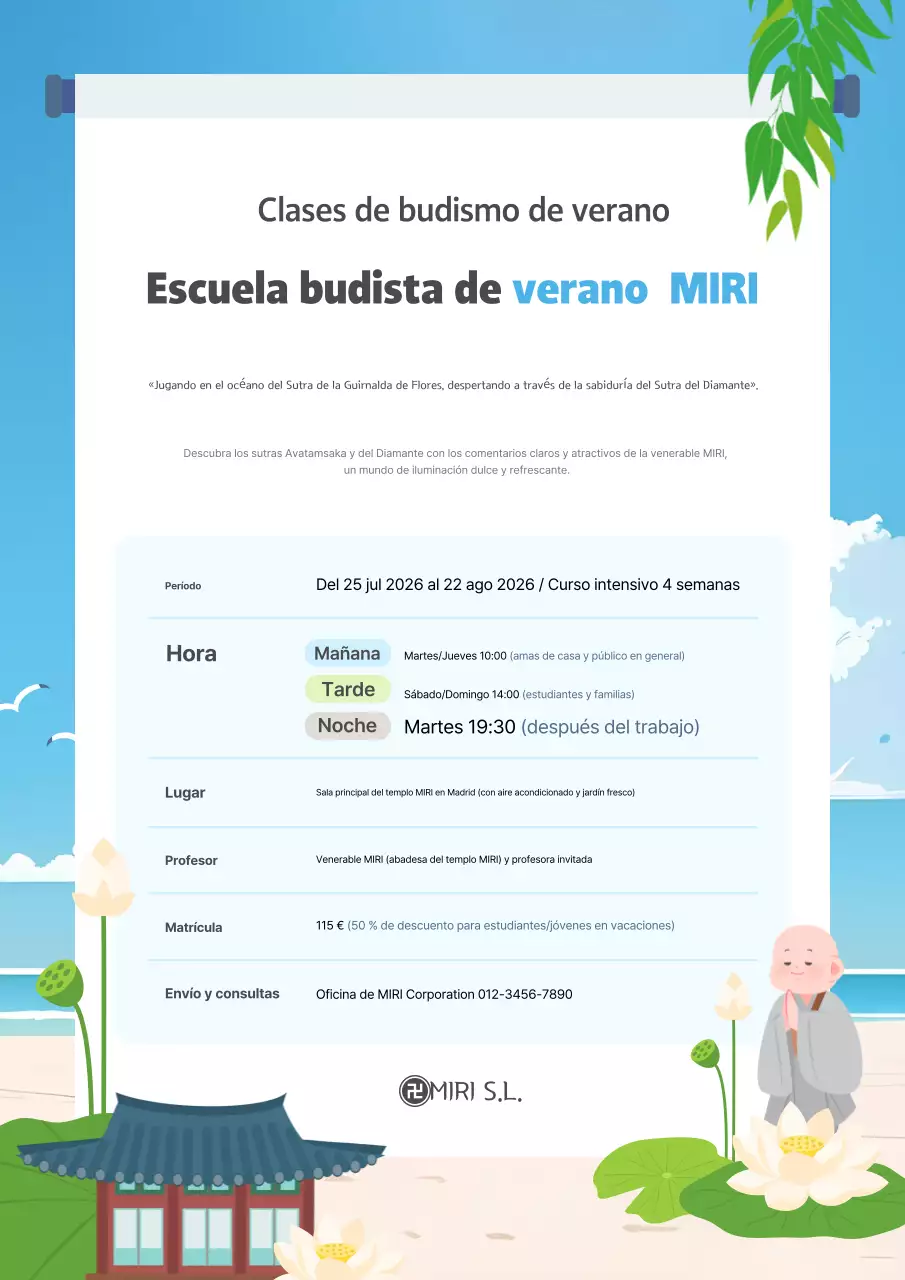 Promoción de la Guía Educativa Sky Blue Clean