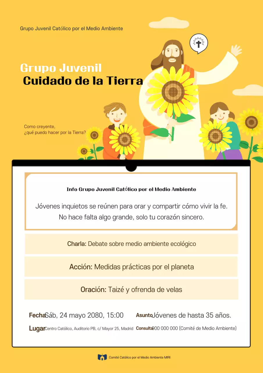 Reclutamiento de la Campaña Ambiental Amarilla Simple