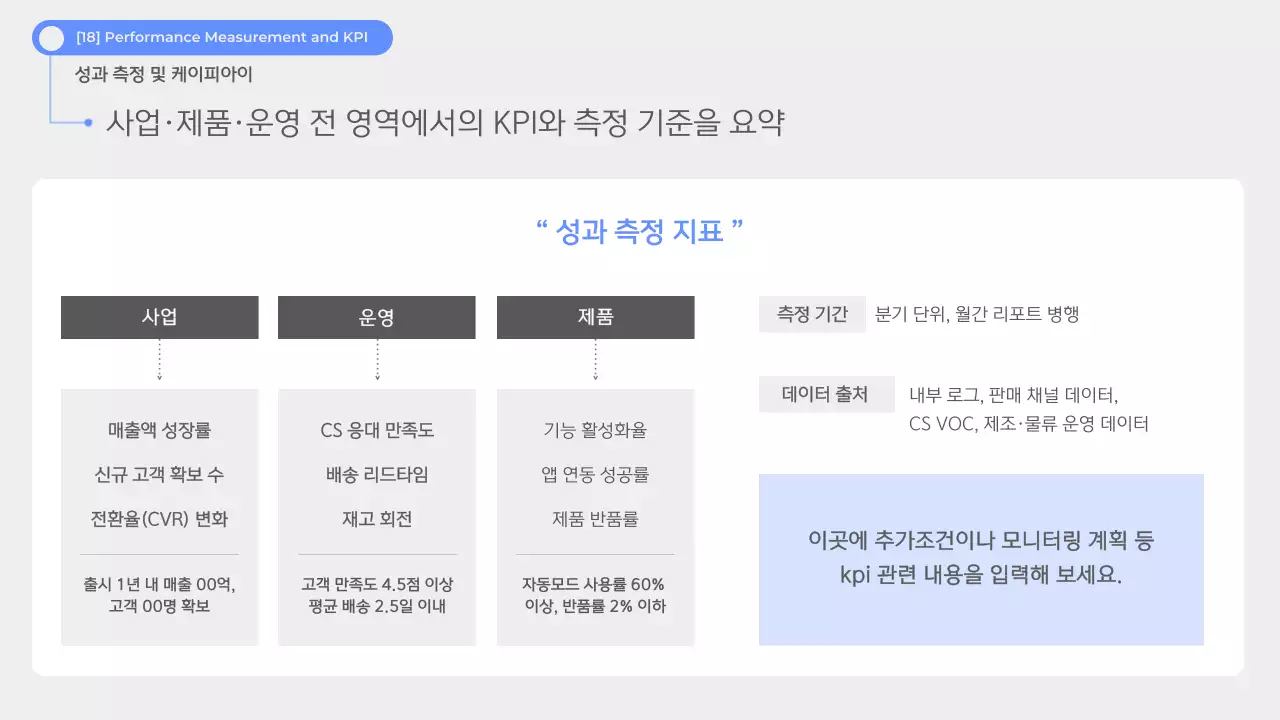 하늘색 모던 제품 소개 제안서