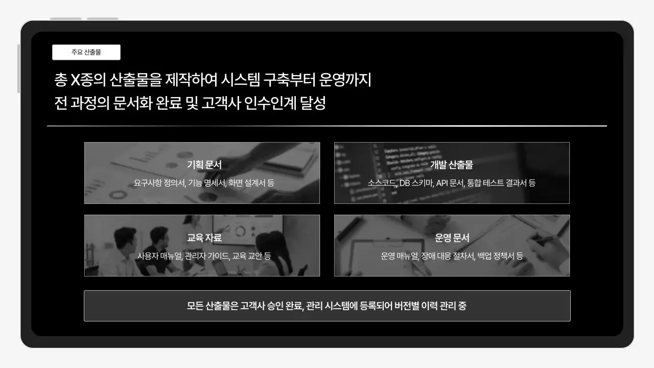 검정 모던 프로젝트 보고서 분석