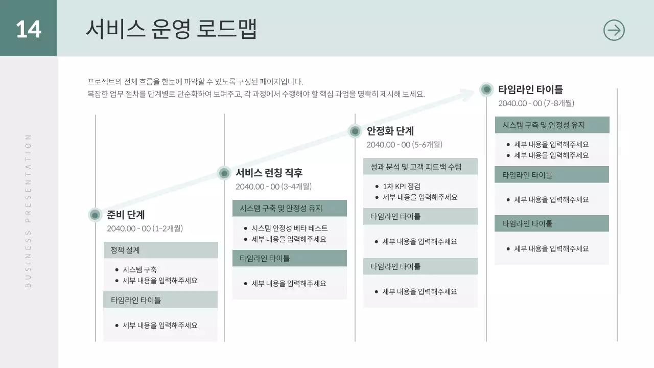 민트 미니멀 비즈니스 제안서