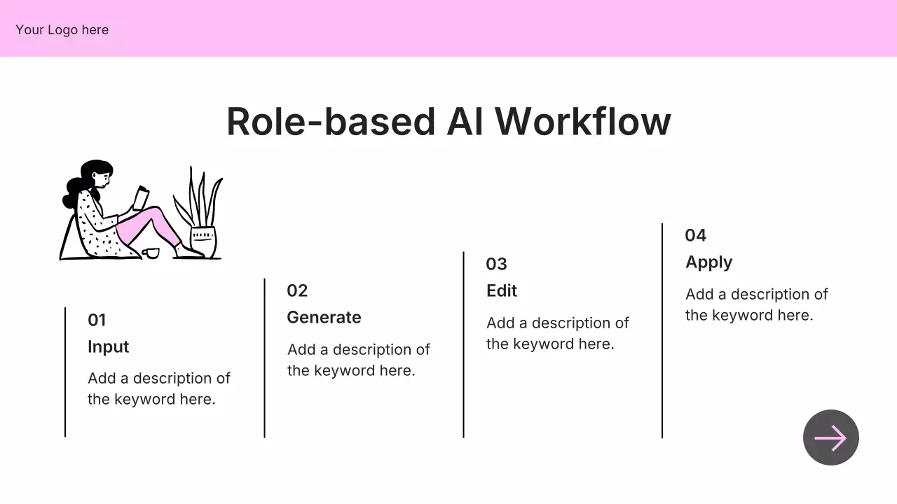 핑크색 모던 AI 강좌 프레젠테이션