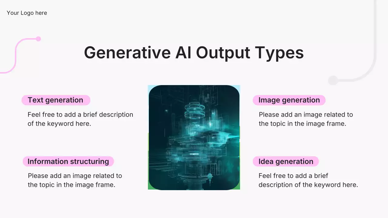 핑크색 모던 AI 강좌 프레젠테이션