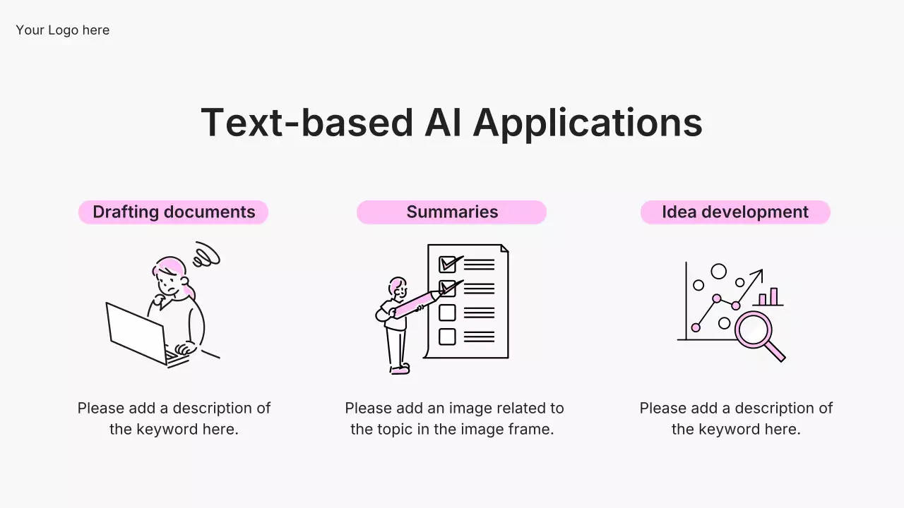 핑크색 모던 AI 강좌 프레젠테이션