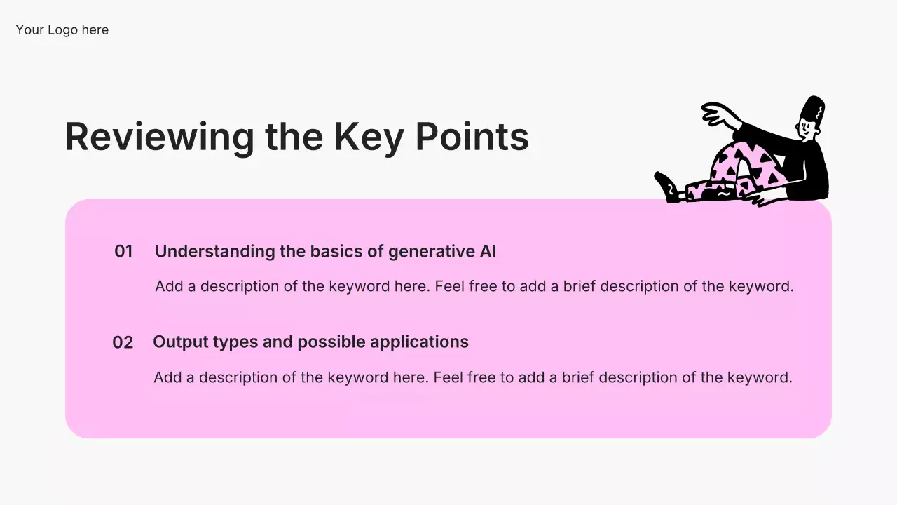 핑크색 모던 AI 강좌 프레젠테이션