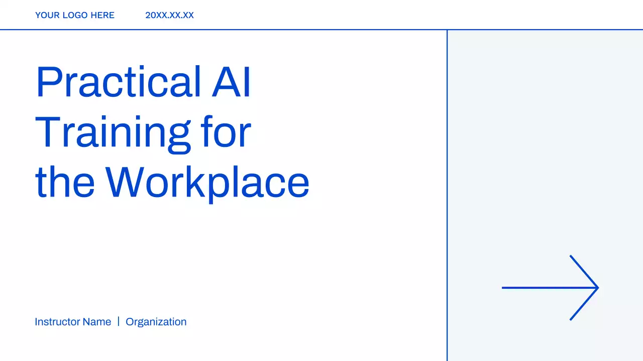 Blue Modern AI Course
