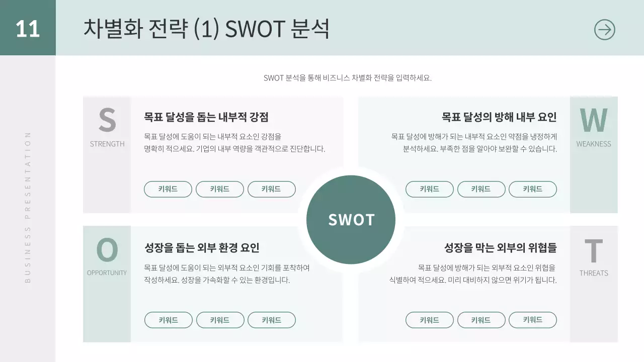 민트 미니멀 비즈니스 제안서
