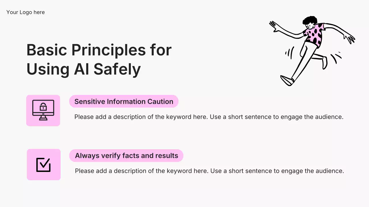 핑크색 모던 AI 강좌 프레젠테이션