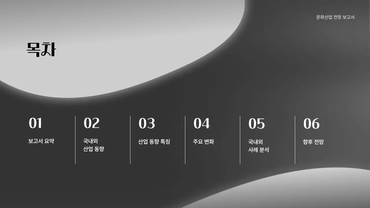 흑백 세련 문화 보고서