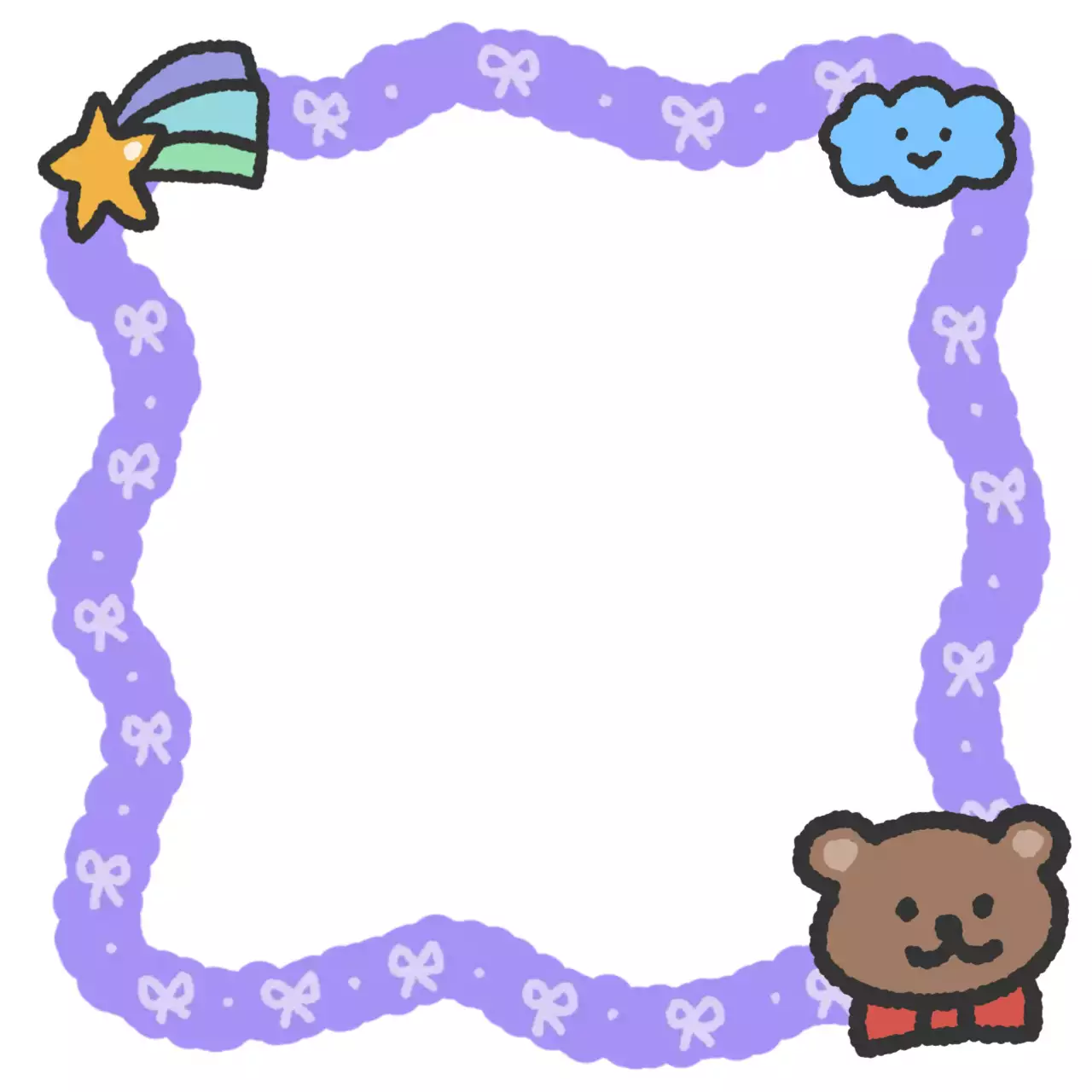 연보라 아기자기한 캐릭터 안내