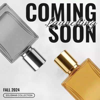 Gold Modern Fragrance Announcement Instagram Post