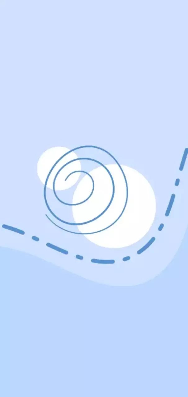 부드러운 하늘색의 미니멀리즘 추상 포스터