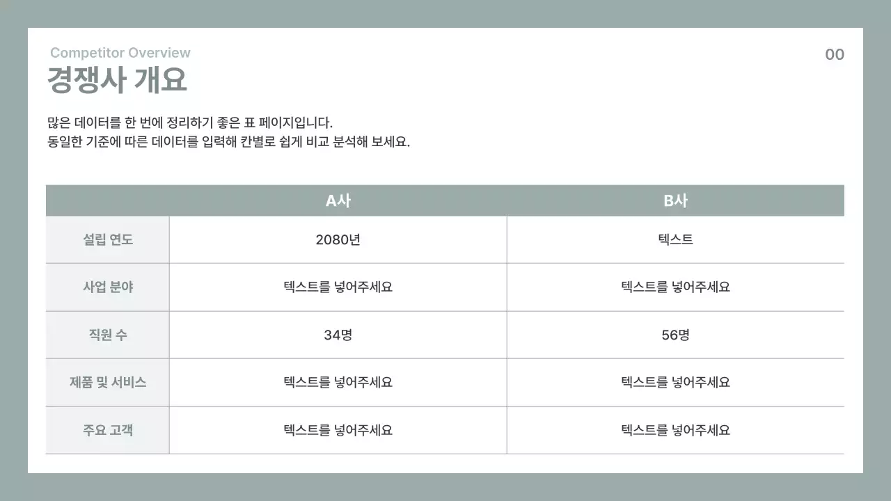 회색 깔끔 비즈니스 보고서