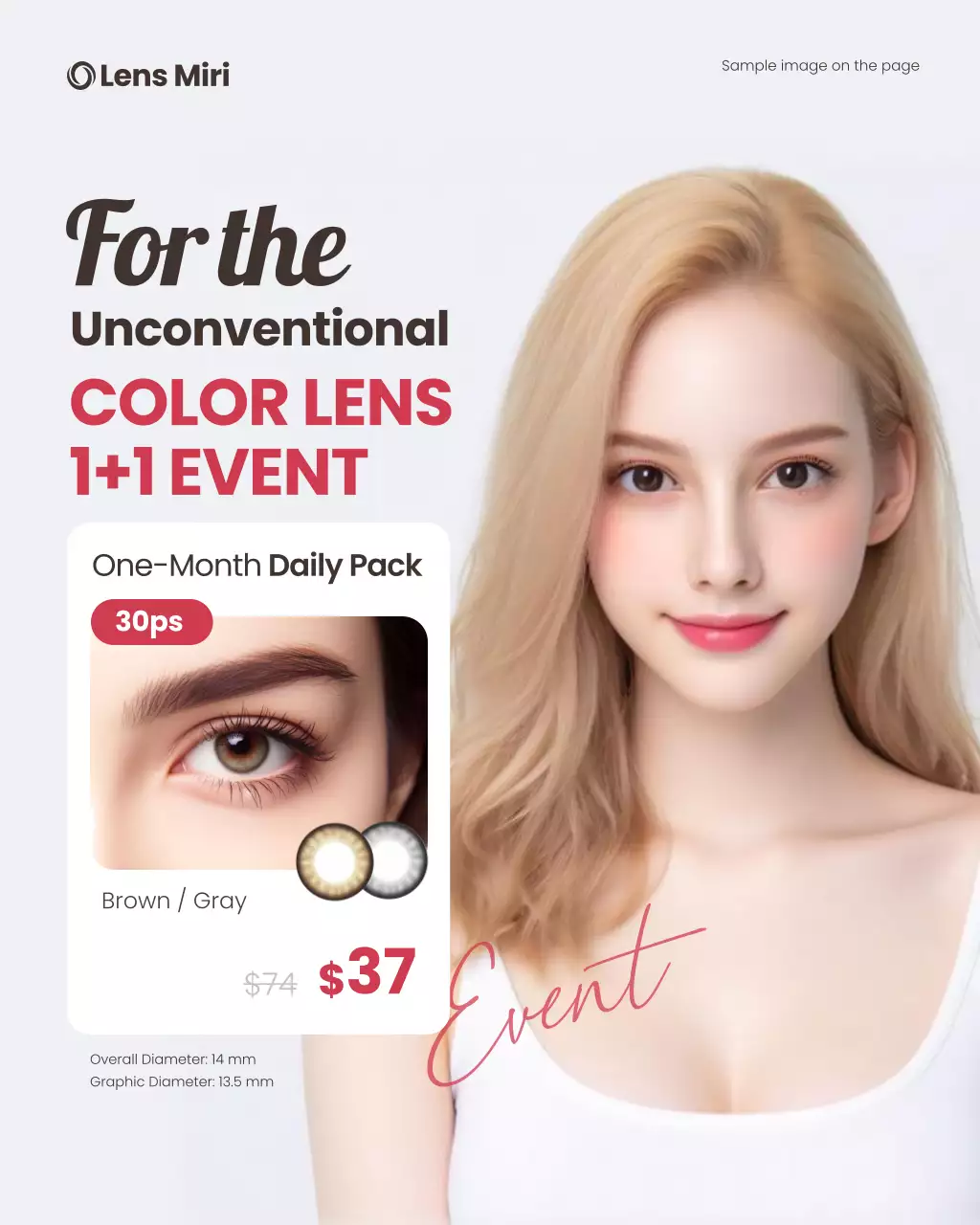 pink modern lens promotion