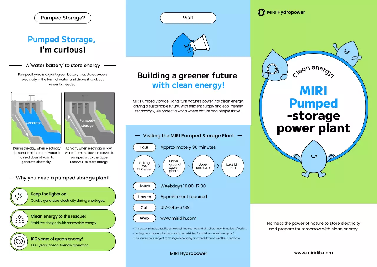 blue modern energy promotion