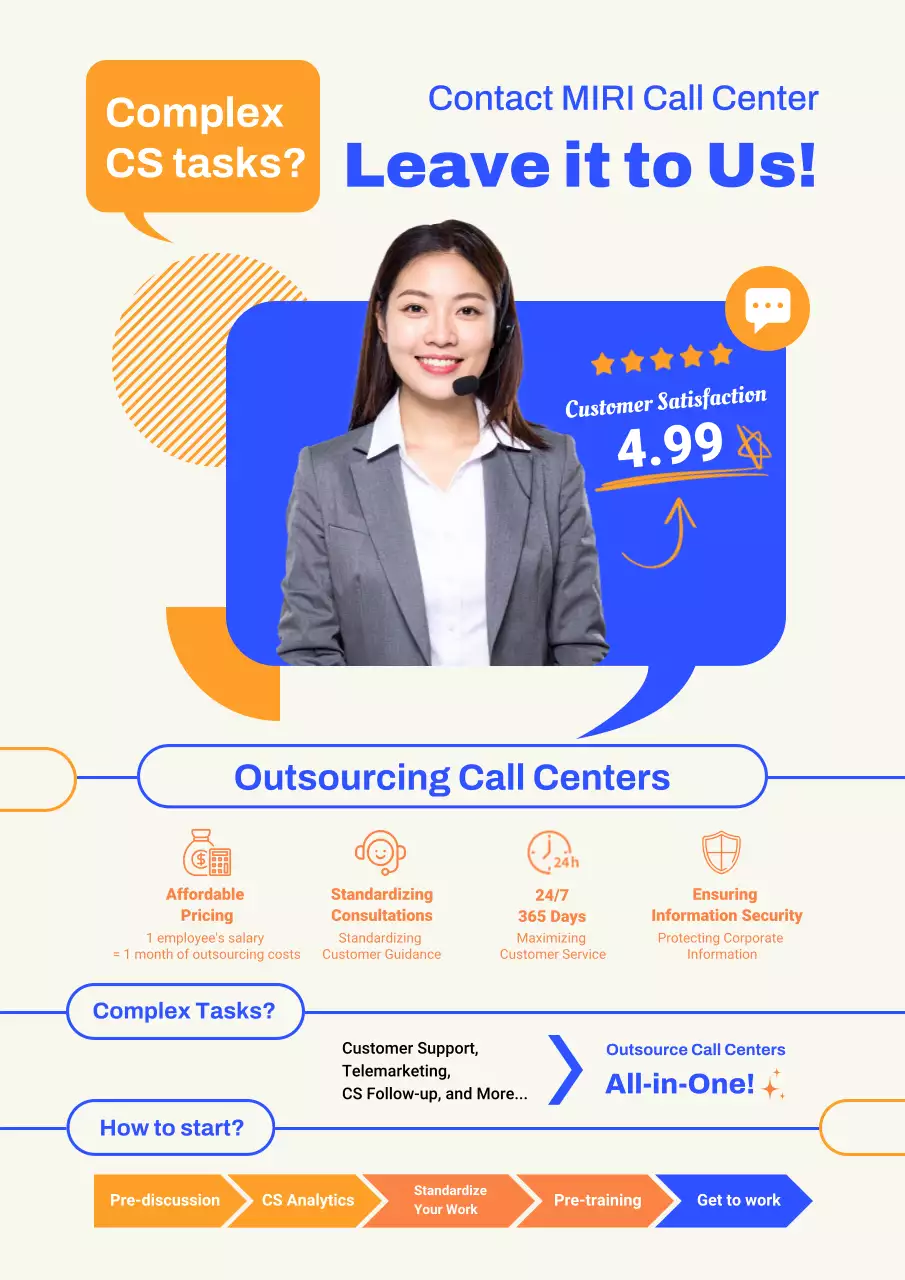 promoção de terceirização moderna azul