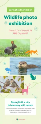 triển lãm động vật hoang dã hiện đại xanh