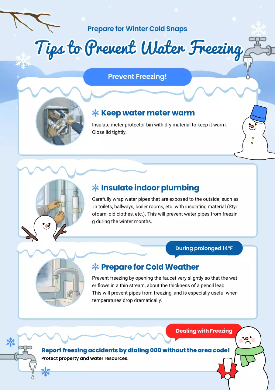 hướng dẫn mùa đông tối giản màu xanh dương