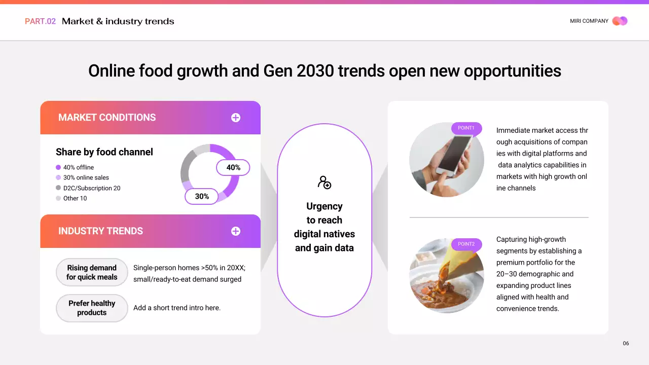 보라색 현대 비즈니스 프로모션