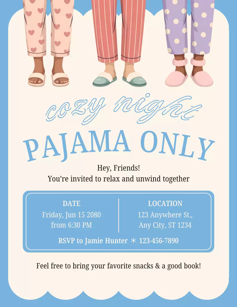 Pôster de convite para encontro descontraído em tons de bege