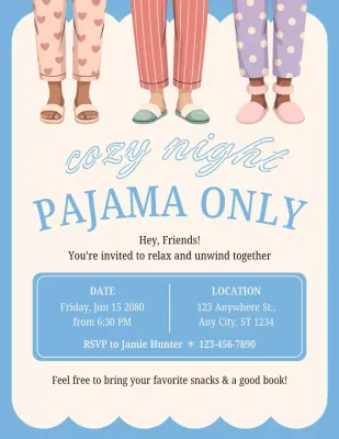 Beige Playful Gathering Invitation Poster