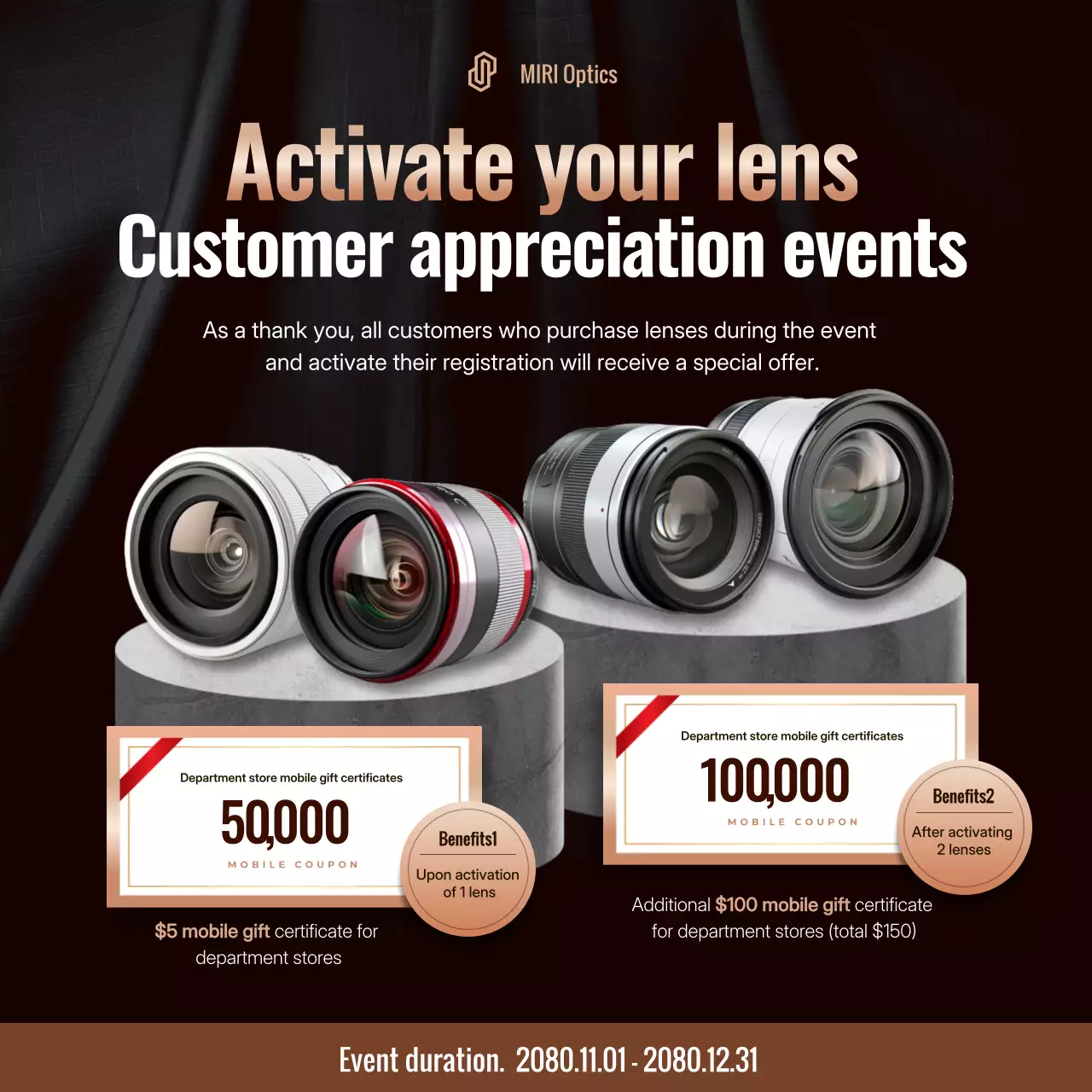 khuyến mãi máy ảnh hiện đại màu nâu