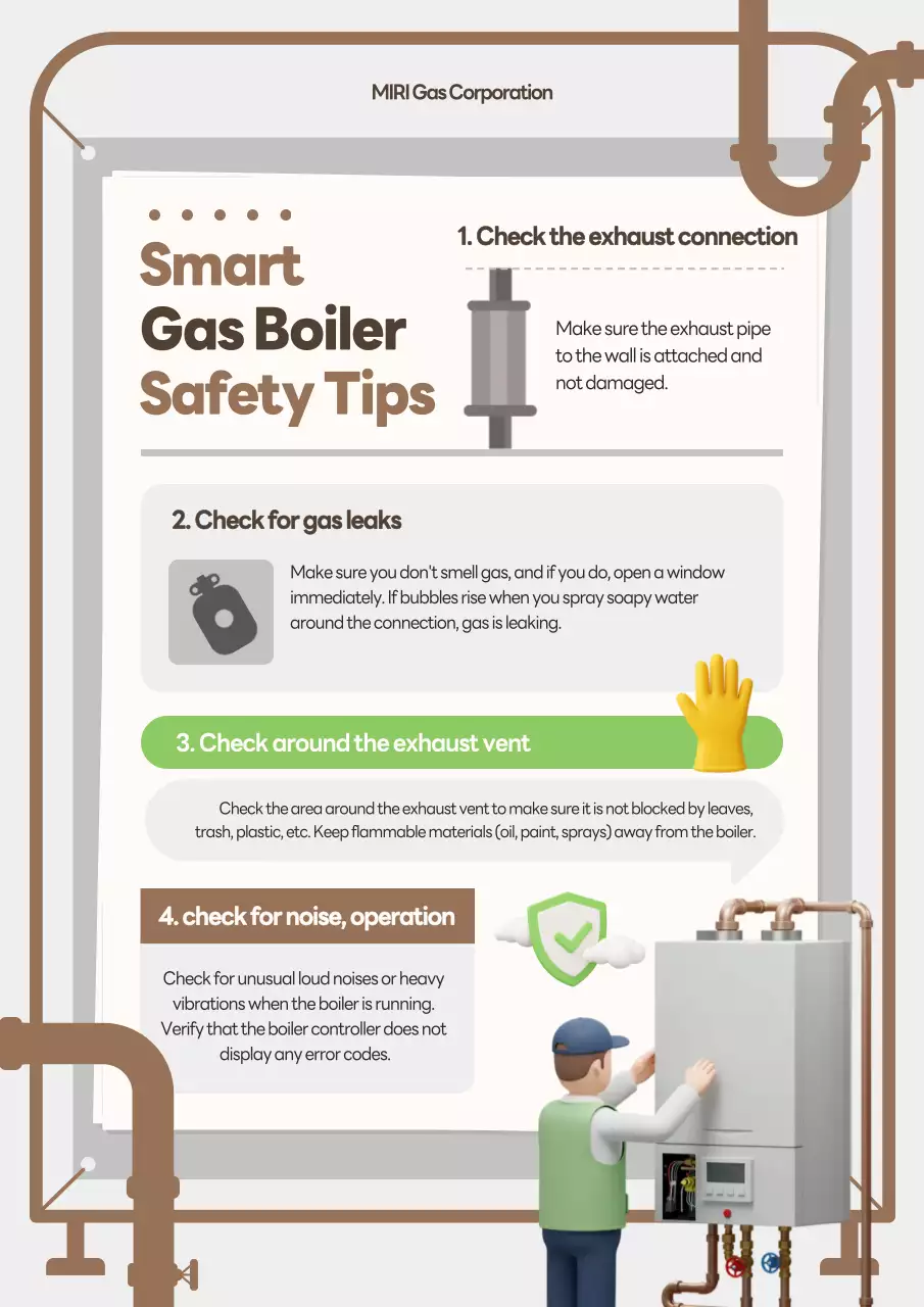 hướng dẫn an toàn hiện đại màu nâu