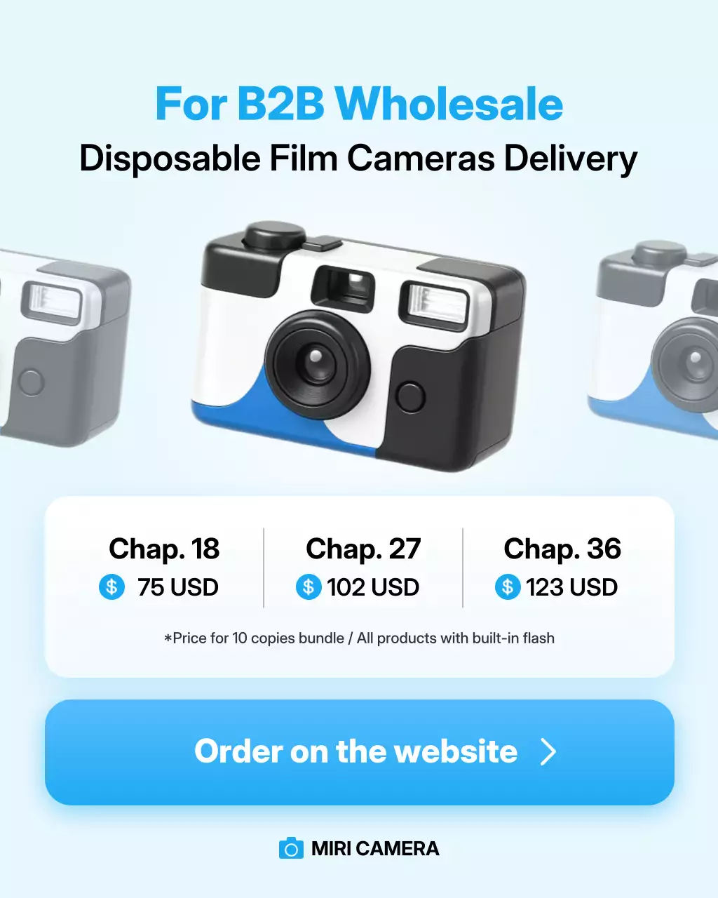 blue modern camera promotion