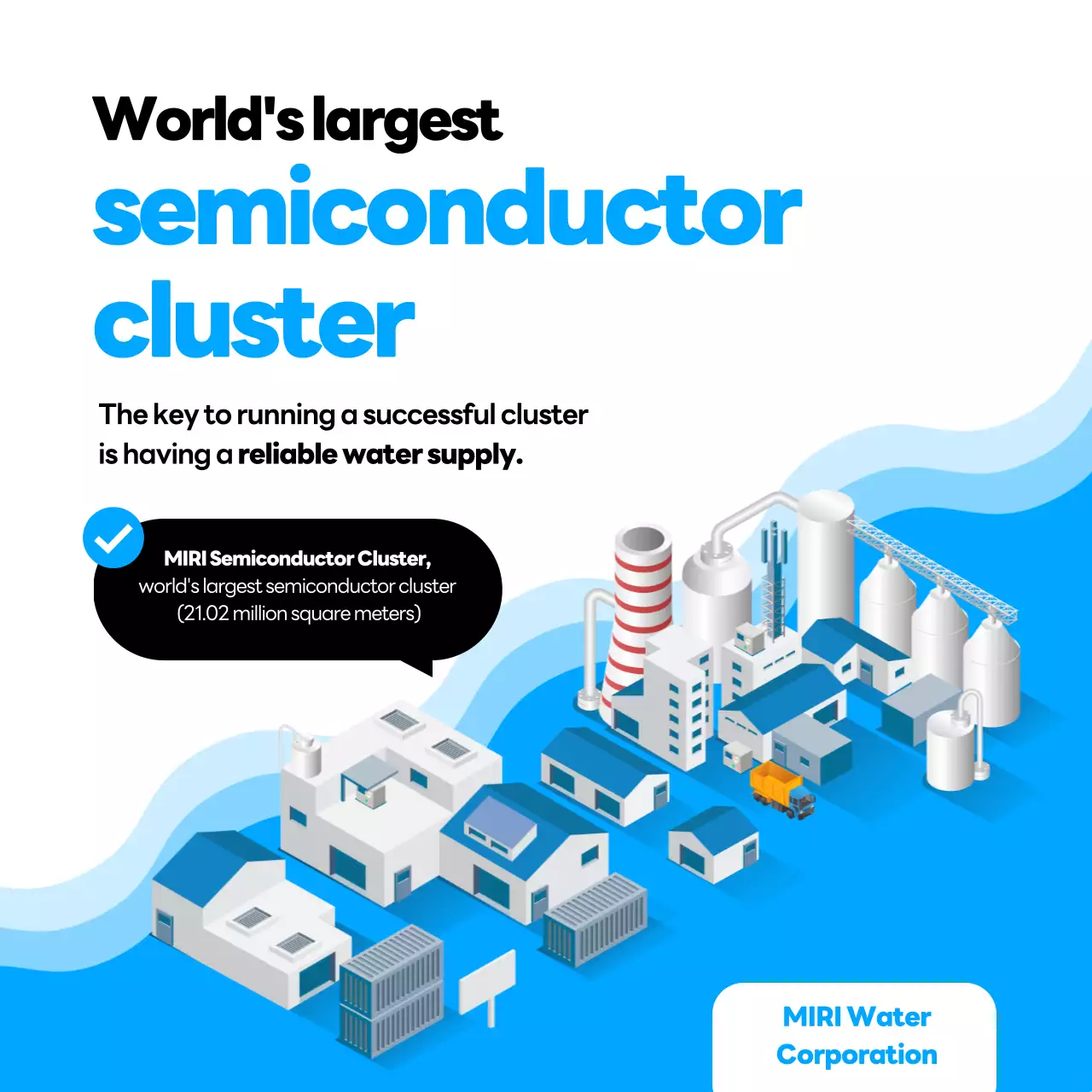 promoção de semicondutores modernos azuis