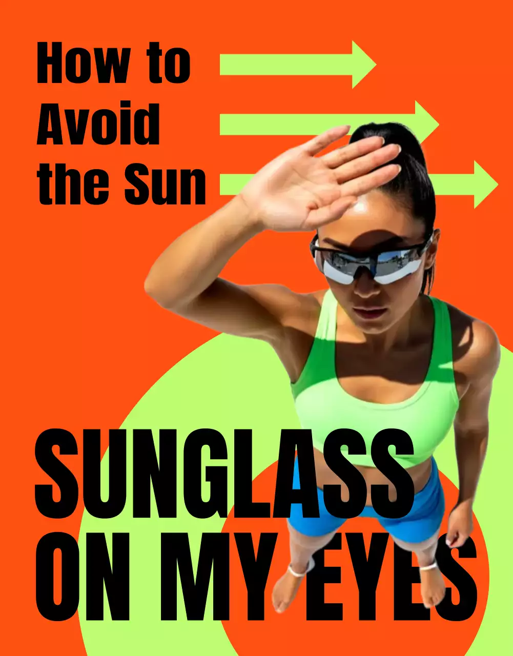 iklan perlindungan matahari trendi berwarna oranye