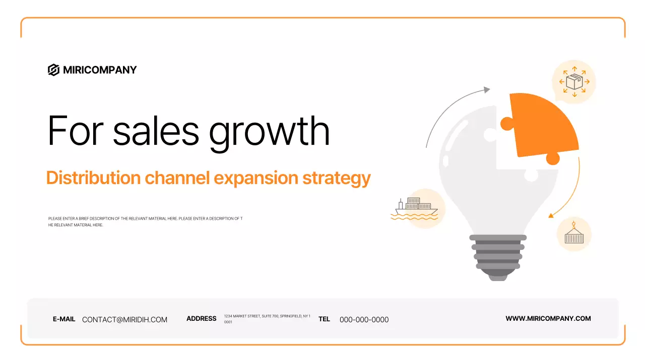 Orange Simple Marketing Strategy Proposal