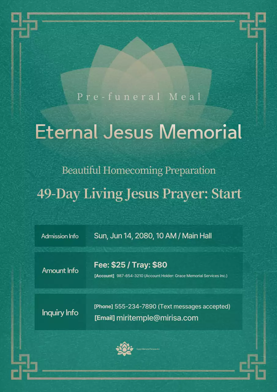 Hướng dẫn cầu nguyện truyền thống màu xanh lá cây