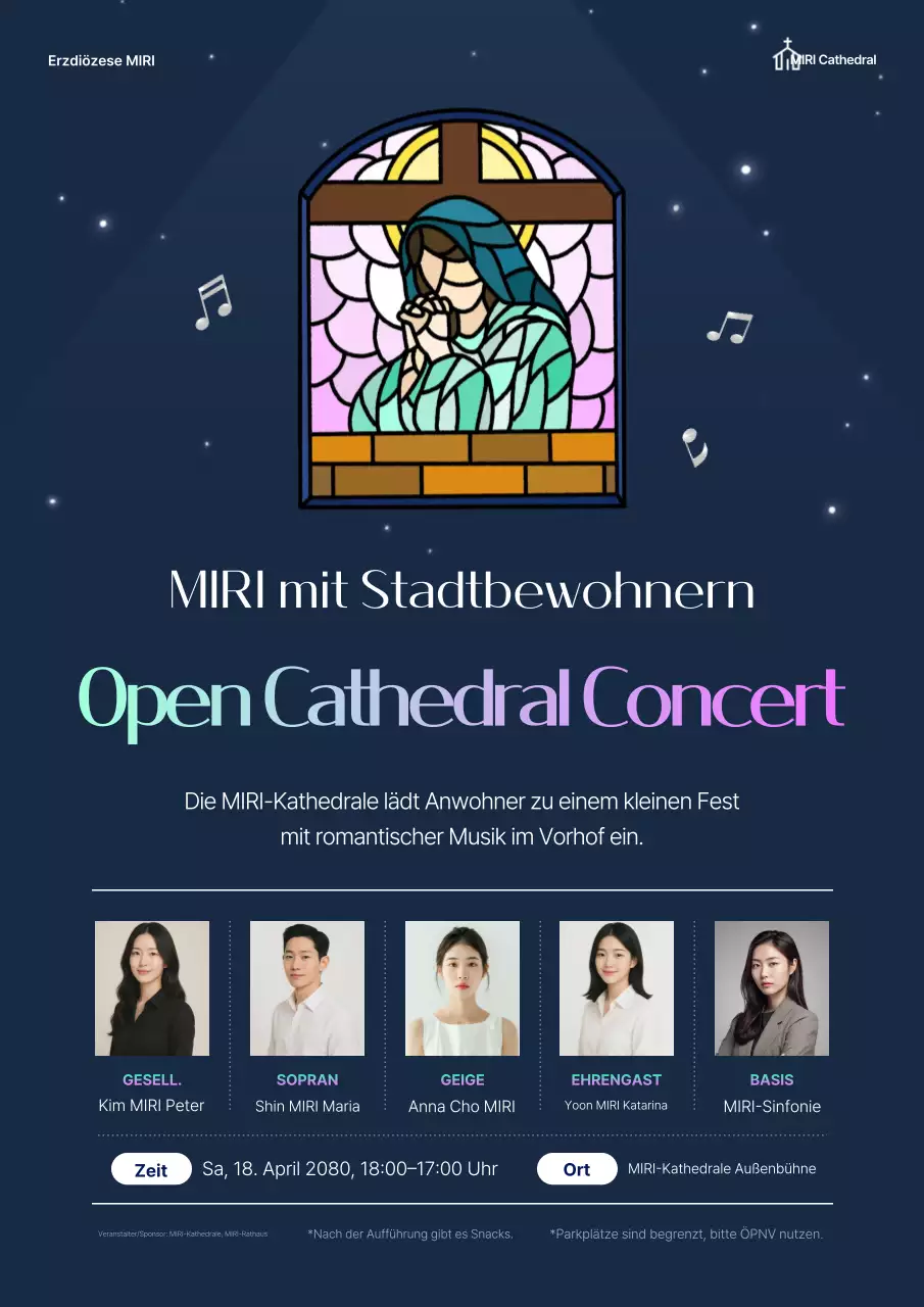 Blue Classical Music Concert Event